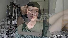 Delphine Lubes Up Her Dildo