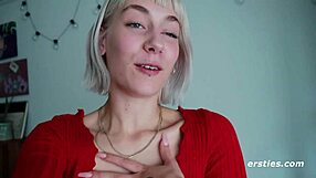 Ulula boldly fingers her tight butthole