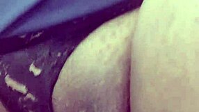 Ebony Babe Fingers Pussy in Public Restroom