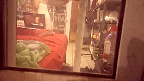 My Curvy Mexican Aunt Forgets To Close Curtains After Shower