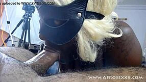 Amazing ebony girl with amazing lips gives sloppy blowjob for almost 2 hours part 13