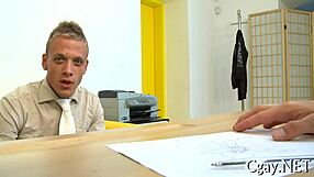 Intense gay stripping leads to raw sex action