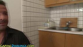 Big Booty Babe Licks Cum Off Ass!