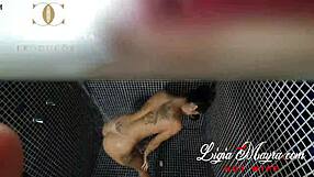 Wife Masturbates in Shower