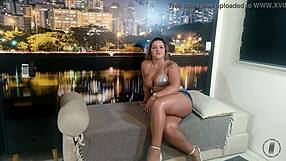 Rebecca Santos brings the whole family for hardcore anal fun.