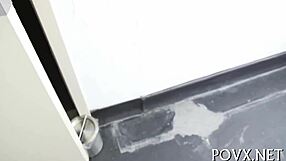 yo, check this erected pecker sliding into a shaved wet hole for some wild action!