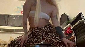 Amazing alina with blonde hair and tattoos