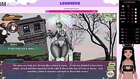 vtuber lewdneko dominates futanari game with big tits femdom in anime hentai