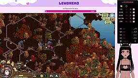 vtuber lewdneko dominates futanari game with big tits femdom in anime hentai