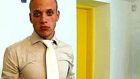 Intense gay stripping leads to raw sex action