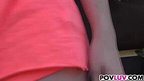 Big dick fucks sexy Mika Sparx pussy in POV close up, monster cock hardcore