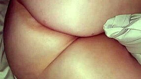 Wife poses with substance on legs