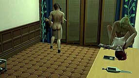 Anal Group Fun on Desk and Window?