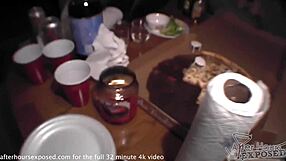 Marine Undresses While Stripper Dances Lap Dance And Rips Clothes For Handjob Blowjob