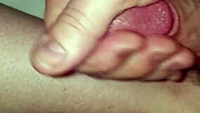 Wife poses with substance on legs