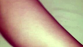 Wife poses with substance on legs