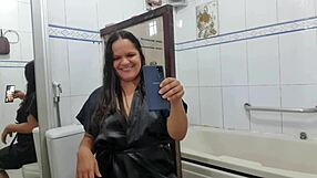 Latina amateur intensely offers her hairy big ass to the country boy in reality