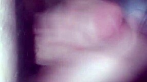 Guy intensely strokes himself in the bathroom