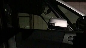 I, an asian japanese guy, flash my cock in thrilling car exposure