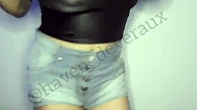 Deveraux shakes her petite latina ass while dancing as a horny amateur prostitute