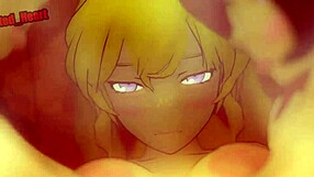 Фута с большими сиськами Янг доминирует в сауне, трахая всех в диком тройничке