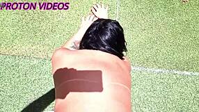 Fudendo Novinha Sabrina Satz No Gramado Bareback