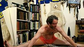 I am a male cosplayer practicing yoga with max shenanigans in homemade gay videos as an amateur.