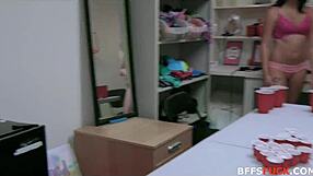 naughty besties caught in rough homemade sex