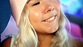 Blonde Colombian Sucks Hard Cock