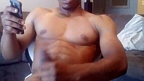 black master intensely stroking monster cock outdoors