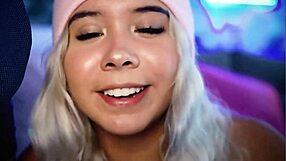 Blonde Colombian Sucks Hard Cock