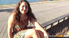 Anabel Luna finally gets her double cock dream fulfilled as a lovely teen 18+