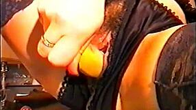 Housewife Alicia Masturbates With Banana In Kitchen