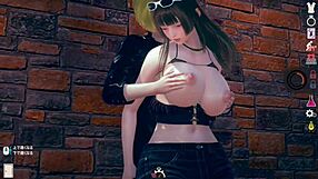 Lazy Anime Girl Receives Sensual Massage in Deserted Island Hentai Game