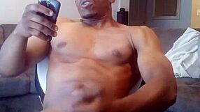 black master intensely stroking monster cock outdoors