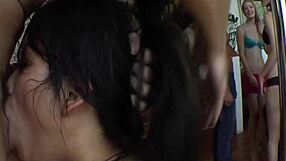 I watch intense group banging