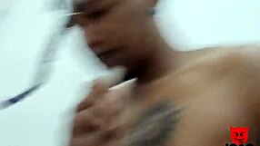 Eighteen-Year-Old Girl Overwhelmed By Skinny Guy's Big Dick And Cums Hard