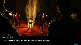 Redhead nurse roleplays caring for patient in intimate setting