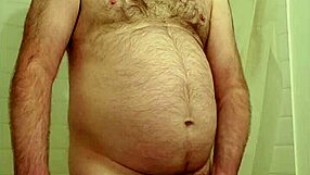 Nude Martin Lavallée masturbates in public flashing scene