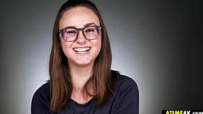 shy brunette masturbates with toys?