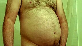 Nude Martin Lavallée masturbates in public flashing scene