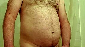 Nude Martin Lavallée masturbates in public flashing scene