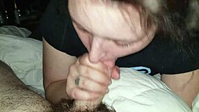 Girlfriend Sucking And Swallowing Monster Cock In Amateur Blowjob