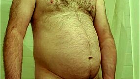 Nude Martin Lavallée masturbates in public flashing scene