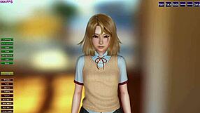 aiko gets a creampie from a guy at home when parents are away