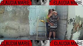 Rip Off Fat Woman's Panties And Eat Her Pussy Against The Wall!