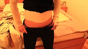 my friend loreta strips and masturbates wildly