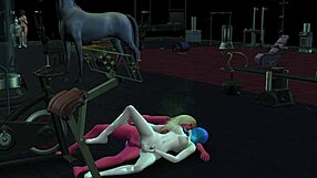 Pretty shemales Dmonika and Jane dominate with rough hard fucking