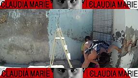 Rip Off Fat Woman's Panties And Eat Her Pussy Against The Wall!