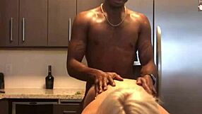 White Slut Cums on Monster Black Cock